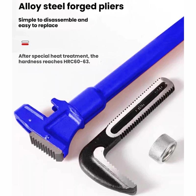 Pipe Wrench Adjustable - Chiave per tubi telescopica professionale con