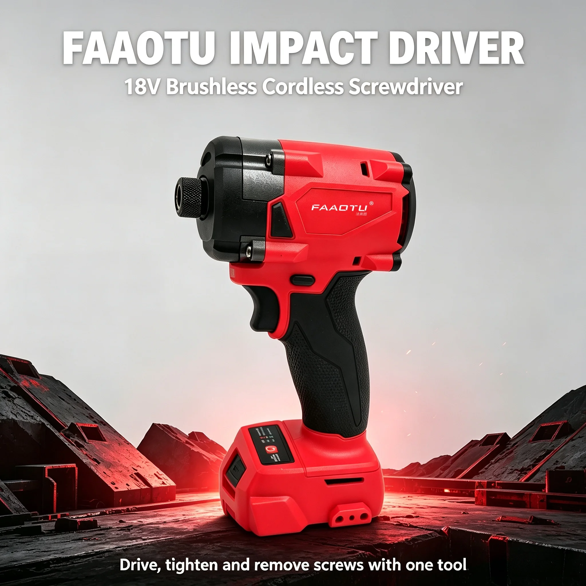 Home Improvement And Diy - FAAOTU Cacciavite Elettrico Senza Fili 18V,