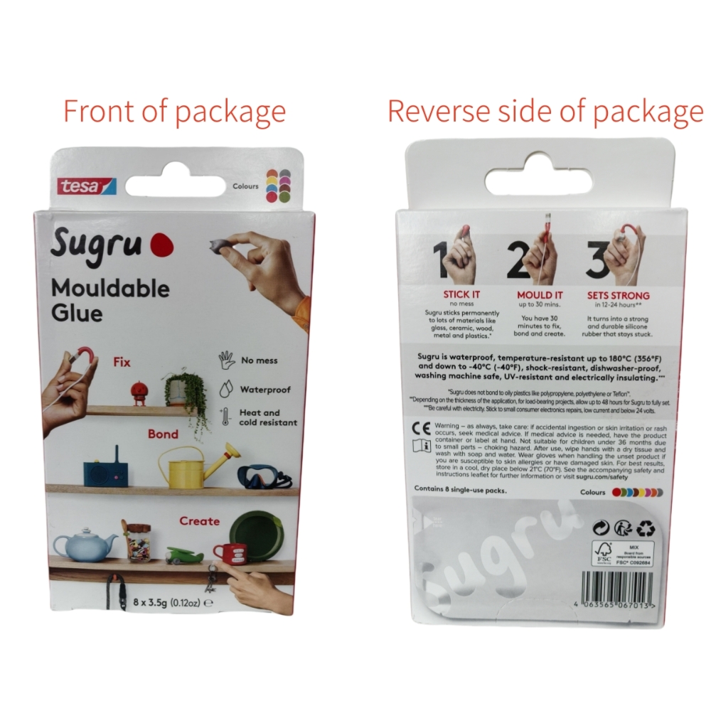 1 Scatola=8 Pezzi Tesa Sugru C - Home Improvement And Diy recensione e prezzo